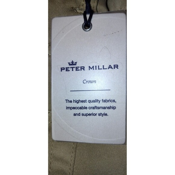 Peter Millar Ultimate Sateen Five-Pocket Pant *Khaki * Size 33 * NWT - Picture 11 of 11